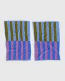 Baggu | Hand Towel Set of 2 | Cabana Stripe Mix
