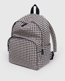 Baggu | Large Nylon Backpack | Black & White Gingham