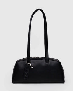 Baggu | Recycled Leather Medium Bowler Bag | Black