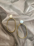 Milly Williams | Sterling Silver + Brass Hoops
