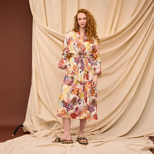 Sage x Clare | Cora Cotton Robe | Pearl