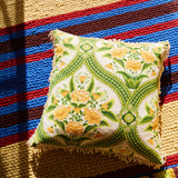 Sage x Clare | Margaret Fringe Cushion | La Palma