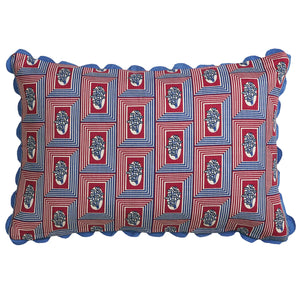 Sage x Clare | Antonella Cushion | Azure