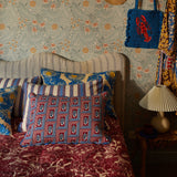 Sage x Clare | Antonella Cushion | Azure