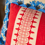 Sage x Clare | Antonella Cushion | Azure