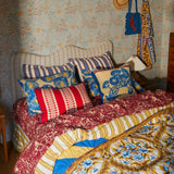 Sage x Clare | Antonella Cushion | Azure