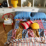 Sage x Clare | Antonella Cushion | Azure