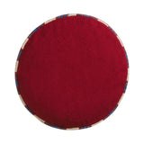Sage x Clare | Delana Round Cushion | Crimson