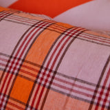 Sage x Clare | Isla Linen Euro Pillowcase Set | Vivid Coral