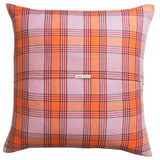 Sage x Clare | Isla Linen Euro Pillowcase Set | Vivid Coral