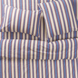 Sage x Clare | Selene Cotton Pillowcase Set | Azure