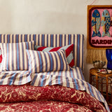 Sage x Clare | Selene Cotton Pillowcase Set | Azure