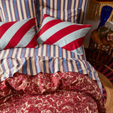 Sage x Clare | Clarice Cotton Pillowcase Set | Crimson