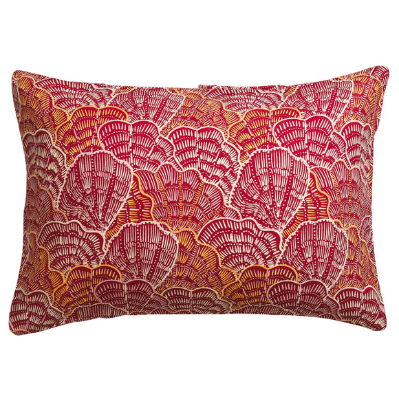 Sage x Clare | Claudelle Linen Pillowcase Set | Crimson