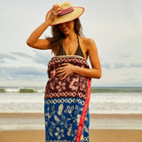 Sage x Clare | Thea Bath Sheet | Vermillion