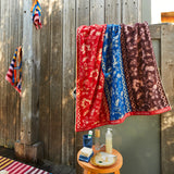 Sage x Clare | Thea Bath Sheet | Vermillion