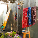 Sage x Clare | Thea Bath Sheet | Vermillion