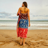 Sage x Clare | Thea Bath Sheet | Vermillion