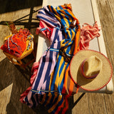 Sage x Clare | Chiara Bath Sheet | Azure