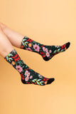 Julie White | Crew Socks | Flower Dance