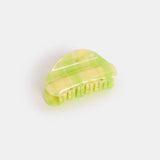 Chunks | Juno Claw | Lime + Cream Plaid