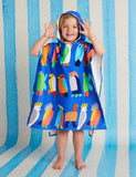 Halcyon Nights | Kids Hooded Towel | Flamin' Galah