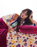 Kip & Co | Ocean Velvet Quilt Cover | Anemone