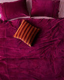 Kip & Co | Ocean Velvet Quilt Cover | Anemone