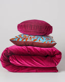 Kip & Co | Velvet Pea Cushion | Anemone