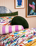 Kip & Co | Velvet Pea Cushion | Kombu Green