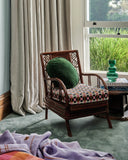 Kip & Co | Velvet Pea Cushion | Kombu Green