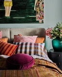 Kip & Co | Velvet Pea Cushion | Anemone
