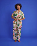 Kip & Co | Organic Cotton Short Sleeve Shirt & Pant Pyjama Set | Bouquet Beauty