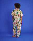 Kip & Co | Organic Cotton Short Sleeve Shirt & Pant Pyjama Set | Bouquet Beauty