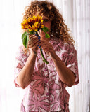 Kip & Co | Organic Cotton Short Sleeve Shirt & Short Pyjama Set | Balmy Palmy