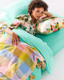 Kip & Co | Organic Cotton Short Sleeve Shirt & Pant Pyjama Set | Bouquet Beauty