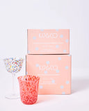 Kip & Co | Party Speckle Coupe Glass 2 piece Set