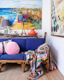 Kip & Co | Velvet Pea Cushion | Dusty Rose