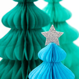 Meri Meri | Rainbow Honeycomb Christmas Forest Decorations