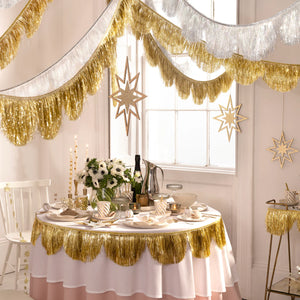 Meri Meri | Gold Tinsel Scallop Garland