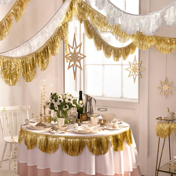 Meri Meri | Gold Tinsel Scallop Garland