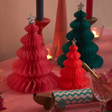 Meri Meri | Rainbow Honeycomb Christmas Forest Decorations