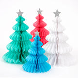 Meri Meri | Rainbow Honeycomb Christmas Forest Decorations