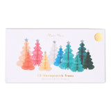 Meri Meri | Rainbow Honeycomb Christmas Forest Decorations