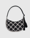 Baggu | Medium Nylon Crescent Bag | Mixed Plaid