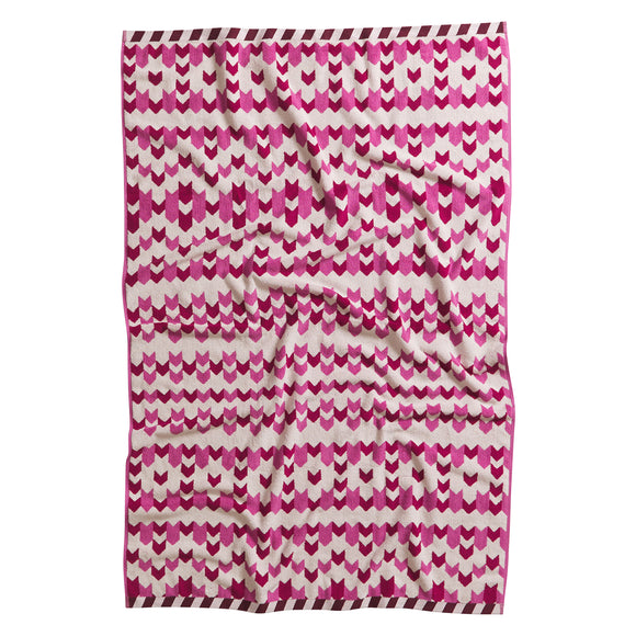 Sage x Clare | Arlette Bath Sheet | Fuchsia