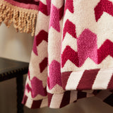 Sage x Clare | Arlette Bath Sheet | Fuchsia