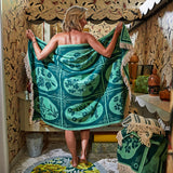 Sage x Clare | Gigi Bath Sheet | Emerald
