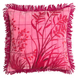 Sage x Clare | Adelyn Embroidered Cushion | Cosmo Pink