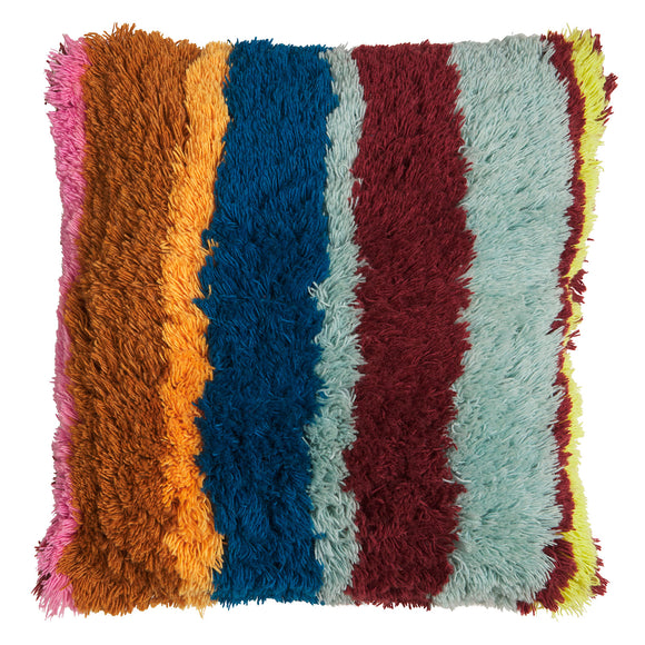 Sage x Clare | Henri Shag Cushion | Mahogany